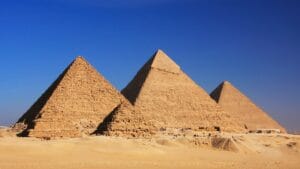 Great Pyramids of Giza Plateau Egypt