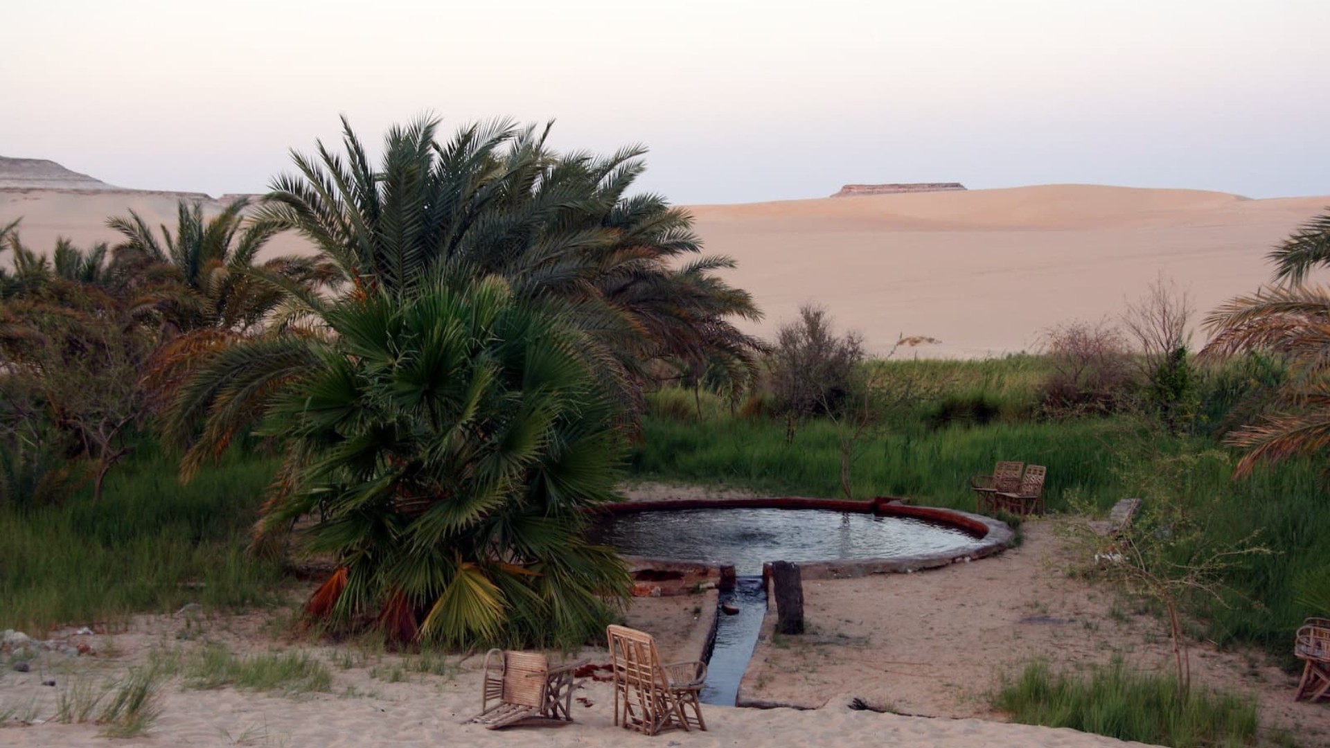 Bir al-Ghaba and Bir al-Mattar Hot Springs Bahariya Oasis- Top Class Egypt Travel