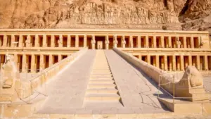 The stunning Temple of Hatshepsut in Luxor, a major highlight on the best egyptian river cruises