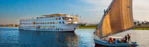 al hambra nile cruise ship sailing with felucca