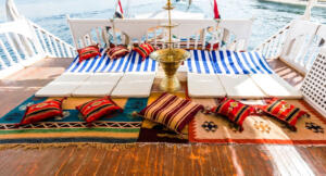 amoura dahabiya nile cruise oriental sundeck majlis