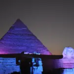 Son et lumiere sound and light show at Giza
