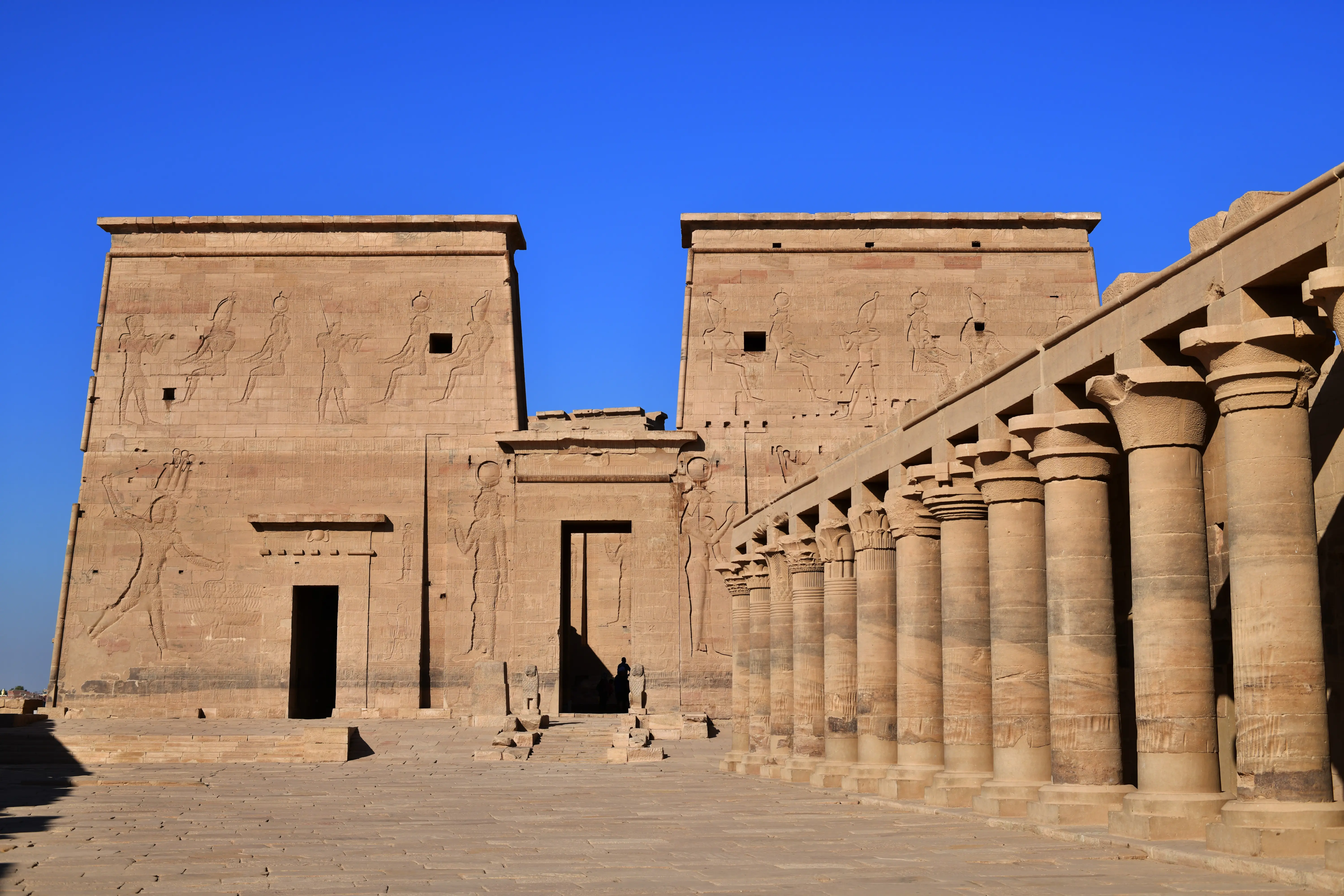 27162  Philae temple of Isis in glorious sunlight scaled