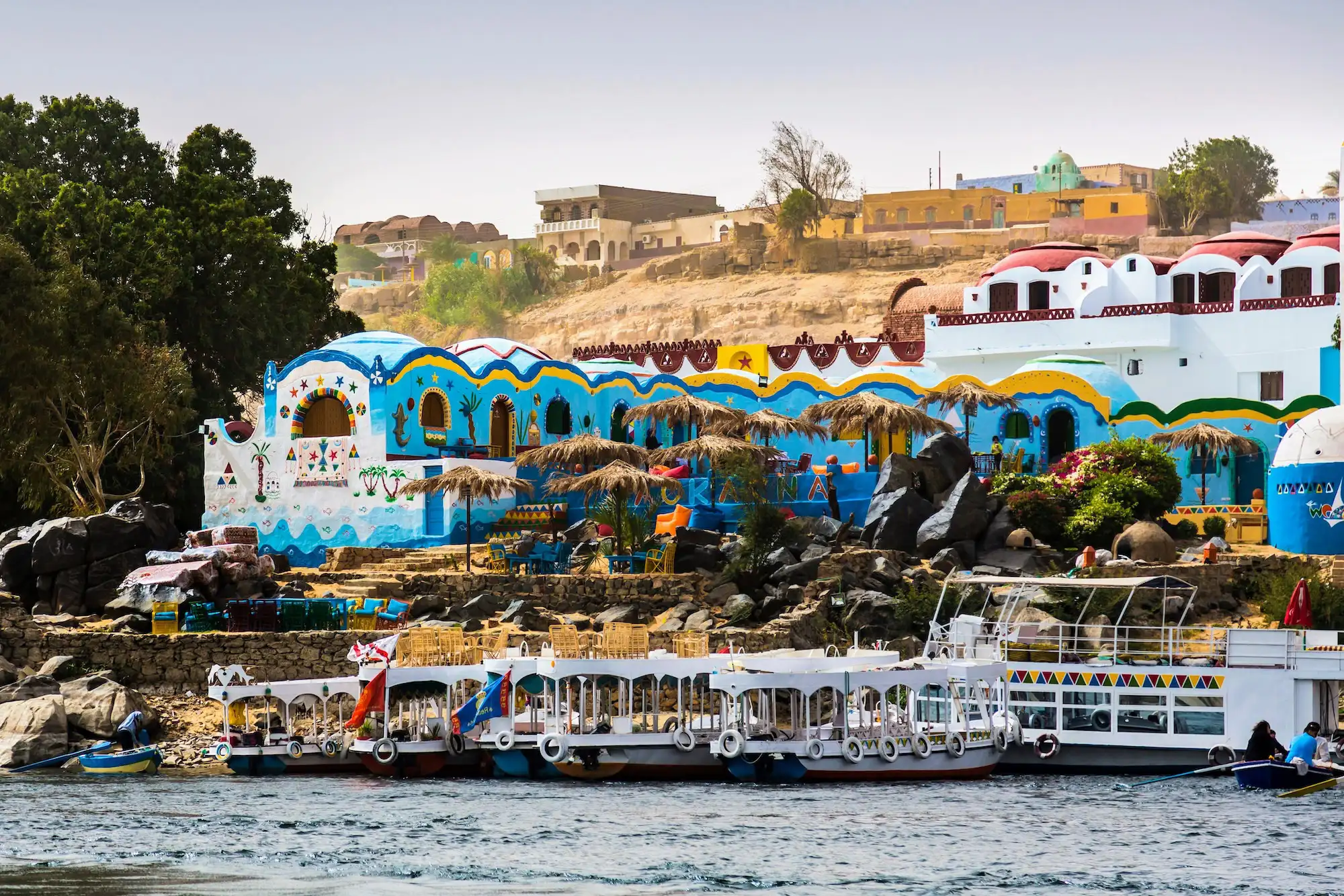 In the way to the Nubian village in Aswan Egypt