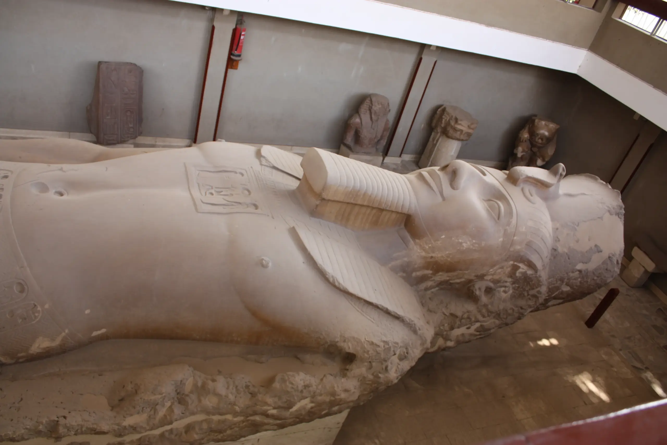 Ramses II colossal statue top in Memphis 2010 scaled