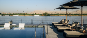 historia nile cruise sundeck pool hot air balloons