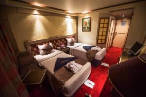 ms royal la terrasse nile cruise twin bed stateroom