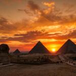 Giza Pyramids Sunset Landscape Egypt - Top Class Egypt Travel